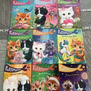 Lot of 9 (#1-9) Purrmaids Books--Excellent Shape, Homeschool Reading